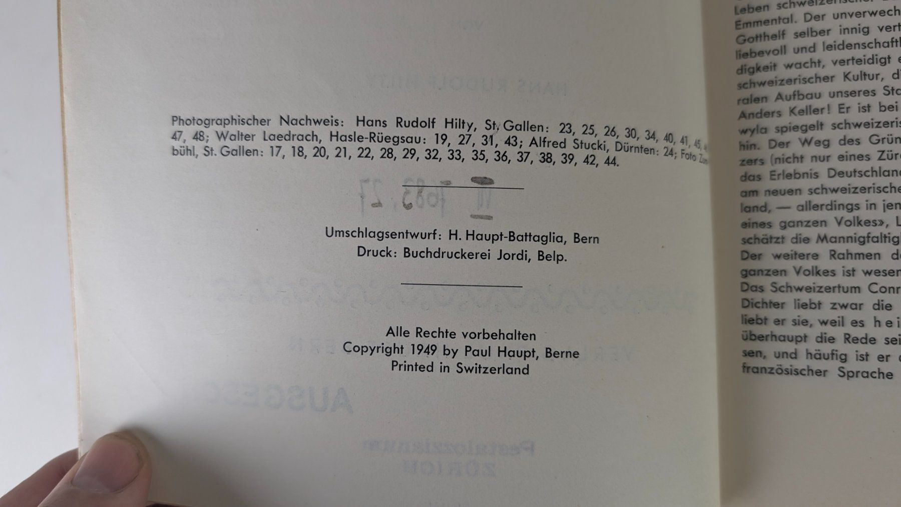 Libri: Schweizer Heimatbücher: Carl Hilty 1949 – Usato da Zürich venduto da axolottchen 3