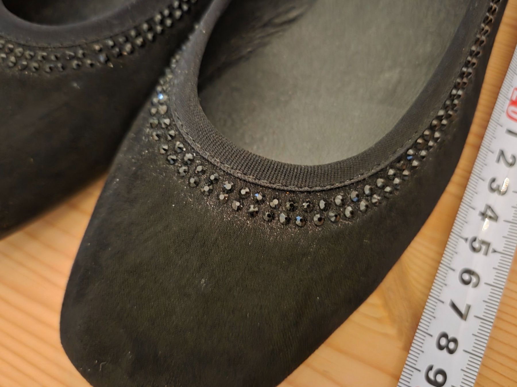 Graceland Scarpe da donna: schwarze Ballerina, schwarzer Strass, 38.5/39 – Usato da Liestal venduto da ITOlio 4