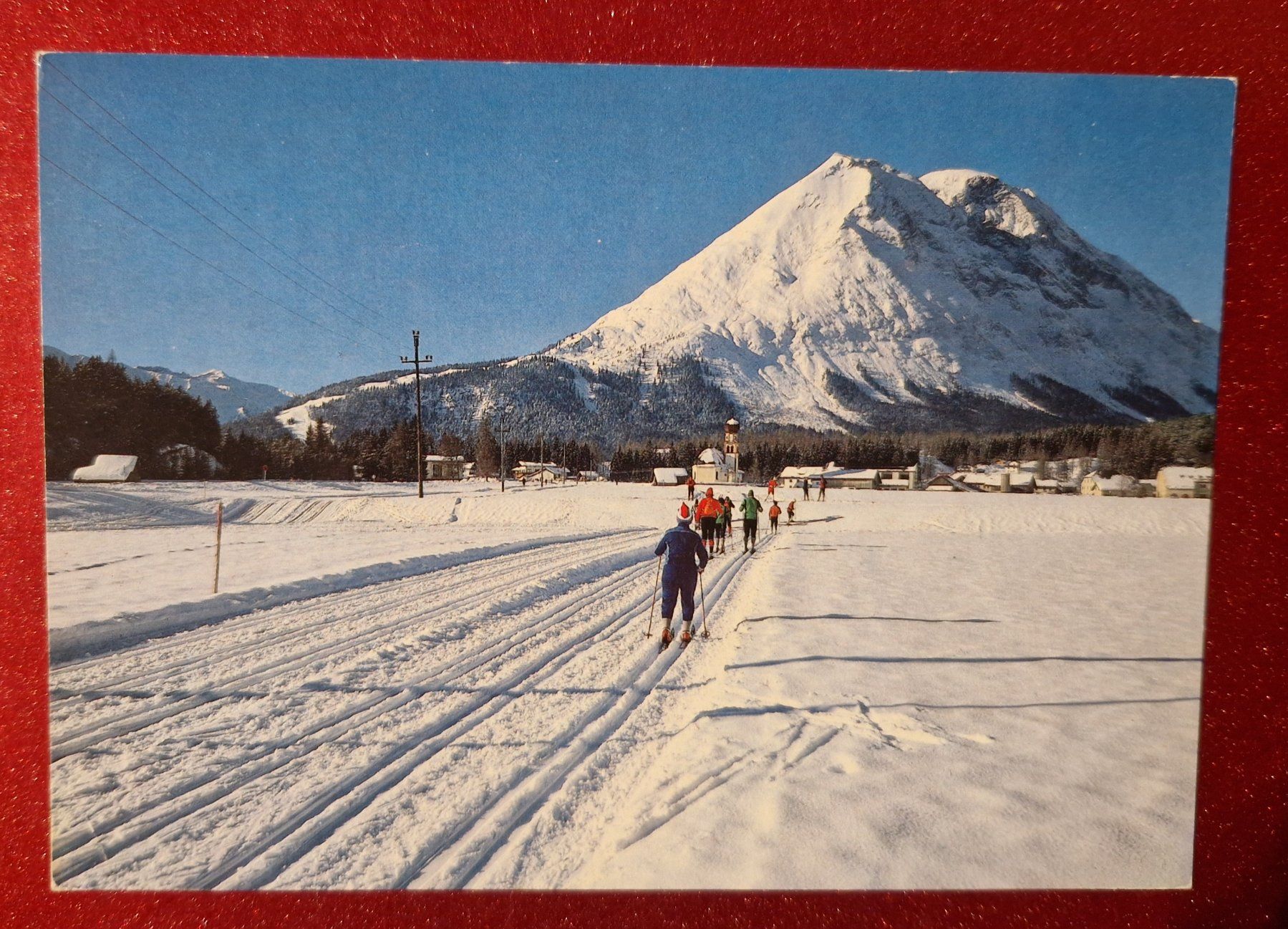 Ansichtskarten: Leutaschtal, Winter 1987 – Gebraucht aus Melchnau von Arthurius