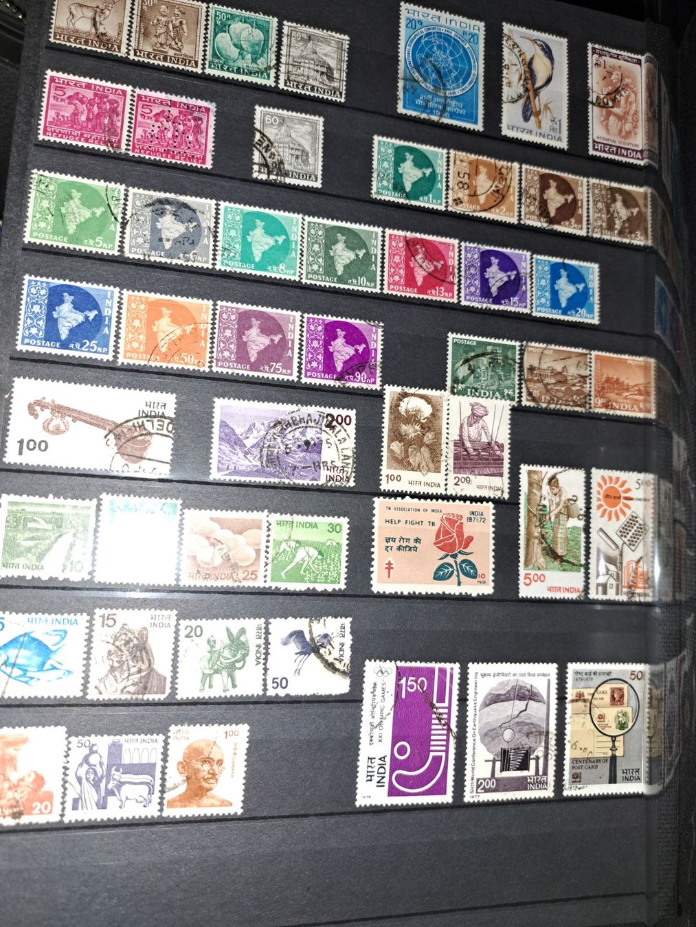 Tutti i francobolli: Briefmarken-Lot Indien / India – Usato da Glashütten venduto da Christheswiss 2