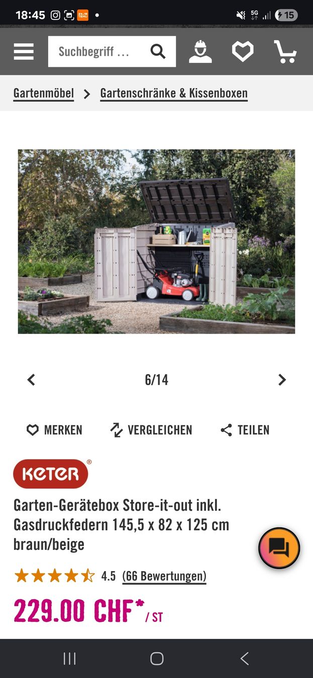Keter Box contenitori: Keter Gartenbox – Usato da Menzingen venduto da vannessa.studer 5