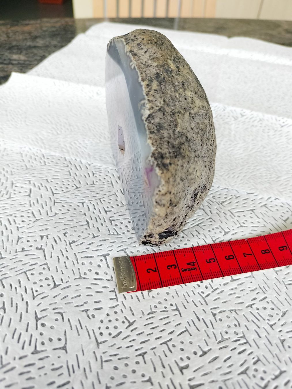 Minerali & Pietre curative: Tranche d'agate (variété de calcédoine) 693 gr – Usato da Cortaillod venduto da rozinna 4
