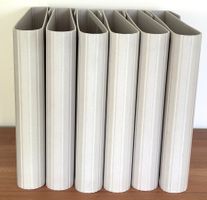 6 x GLOBUS Ordner, 4 Ring-Mechanik, Klettverschluss