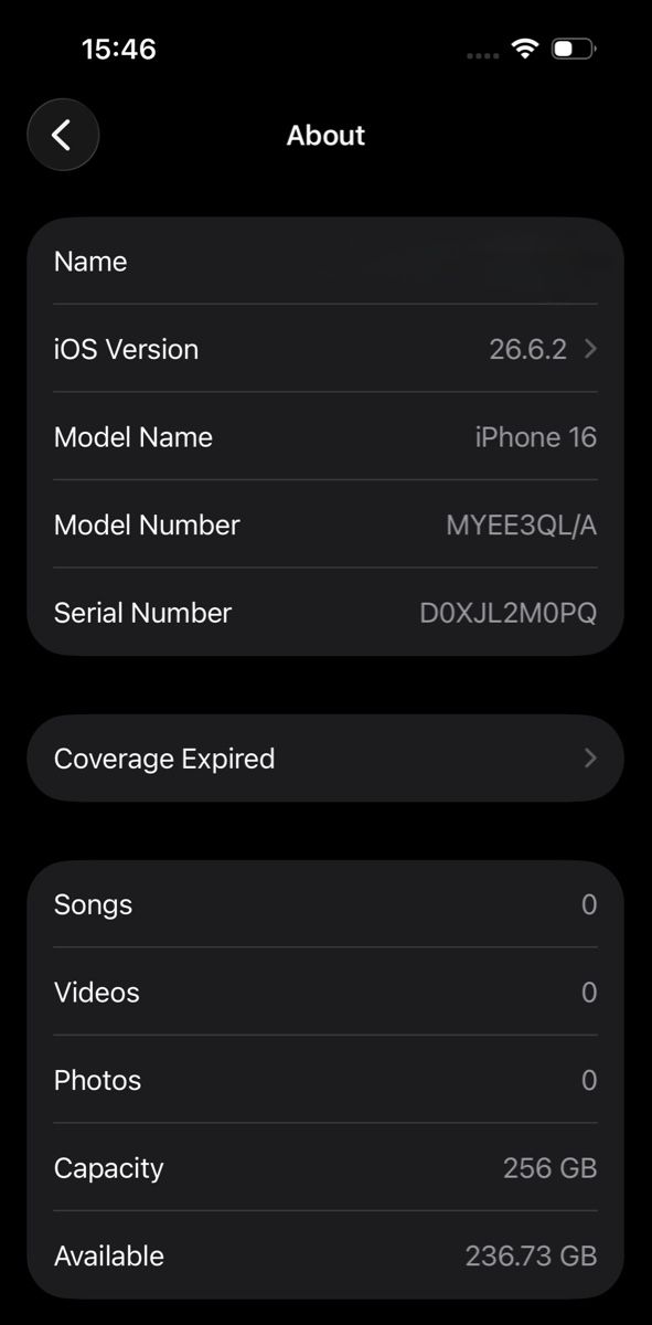 Apple Telefoni cellulari / Smartphones: IPhone16 (256gb) Black – Usato da Luzern venduto da max_9v87 6