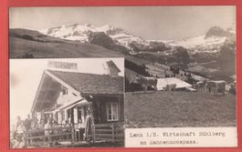 Lenk Wirtschaft Bühlberg am Hahnenmoospass Fotokarte ca 1920