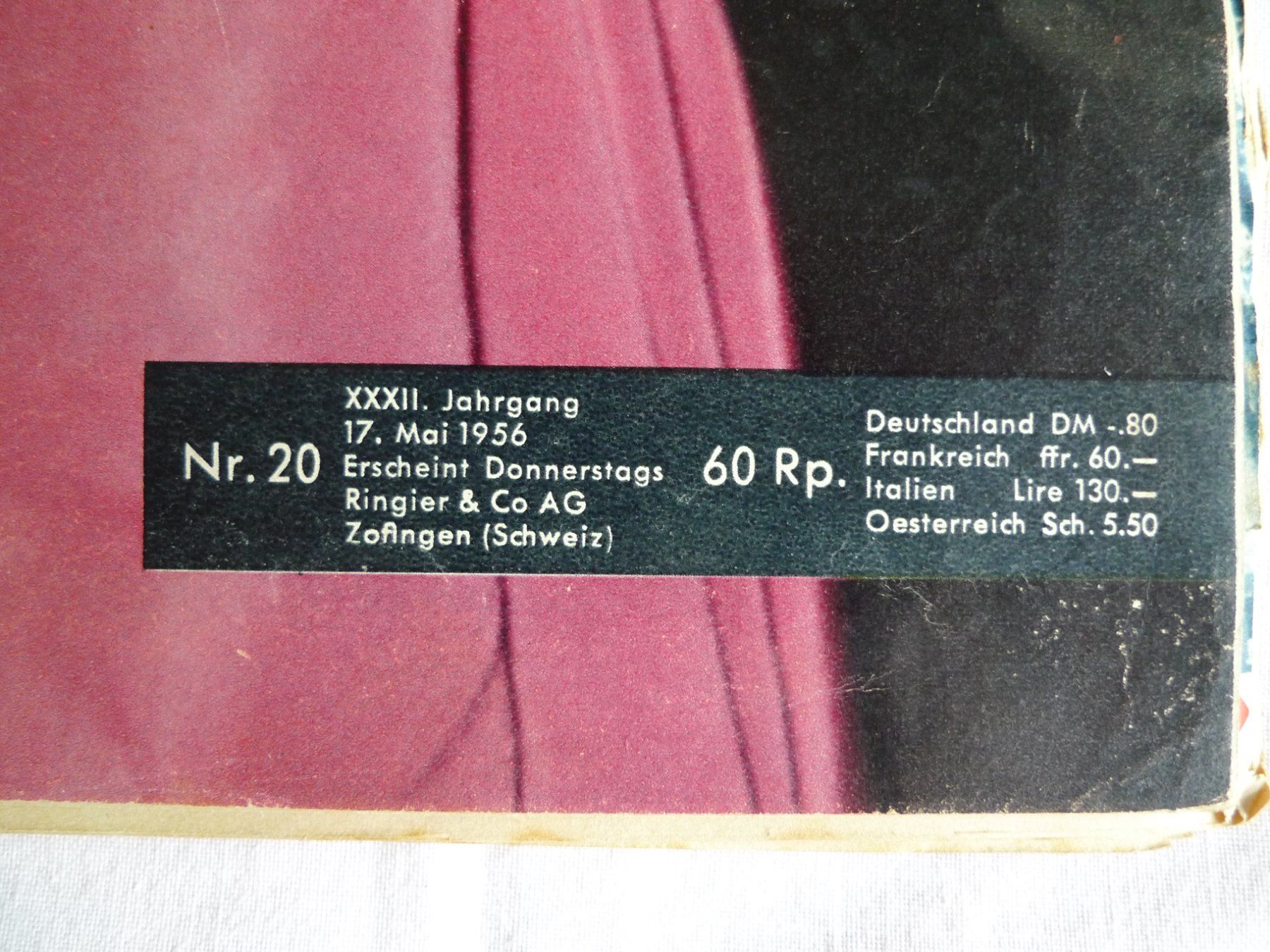 Zeitschriften & Magazine: Zeitschrift Sie + Er , Nr. 20, 17. Mai 1956 – Gebraucht aus Winterthur von Sacramons 1