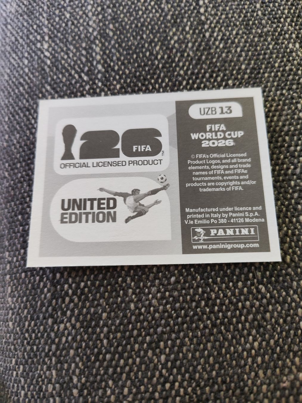 Panini Carte collezionabili: Panini 2026 Wm Uzb 13 – Nuovo (secondo la descrizione) da Lieli venduto da Maholo 1