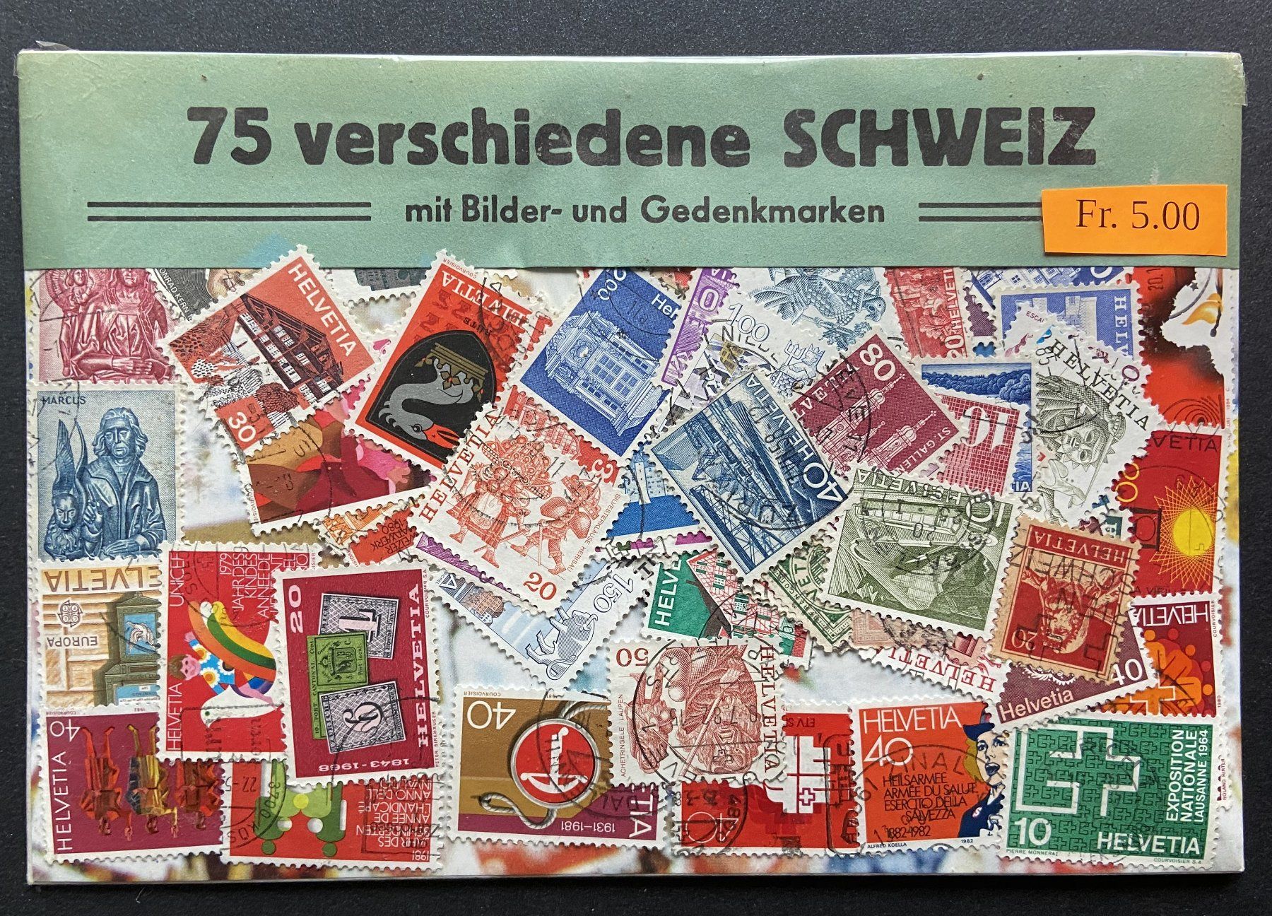 Tutti i francobolli: Lot Freimarken 75 versch. Schweiz – Nuovo e nell'imballaggio originale da Böckten venduto da Hansi36