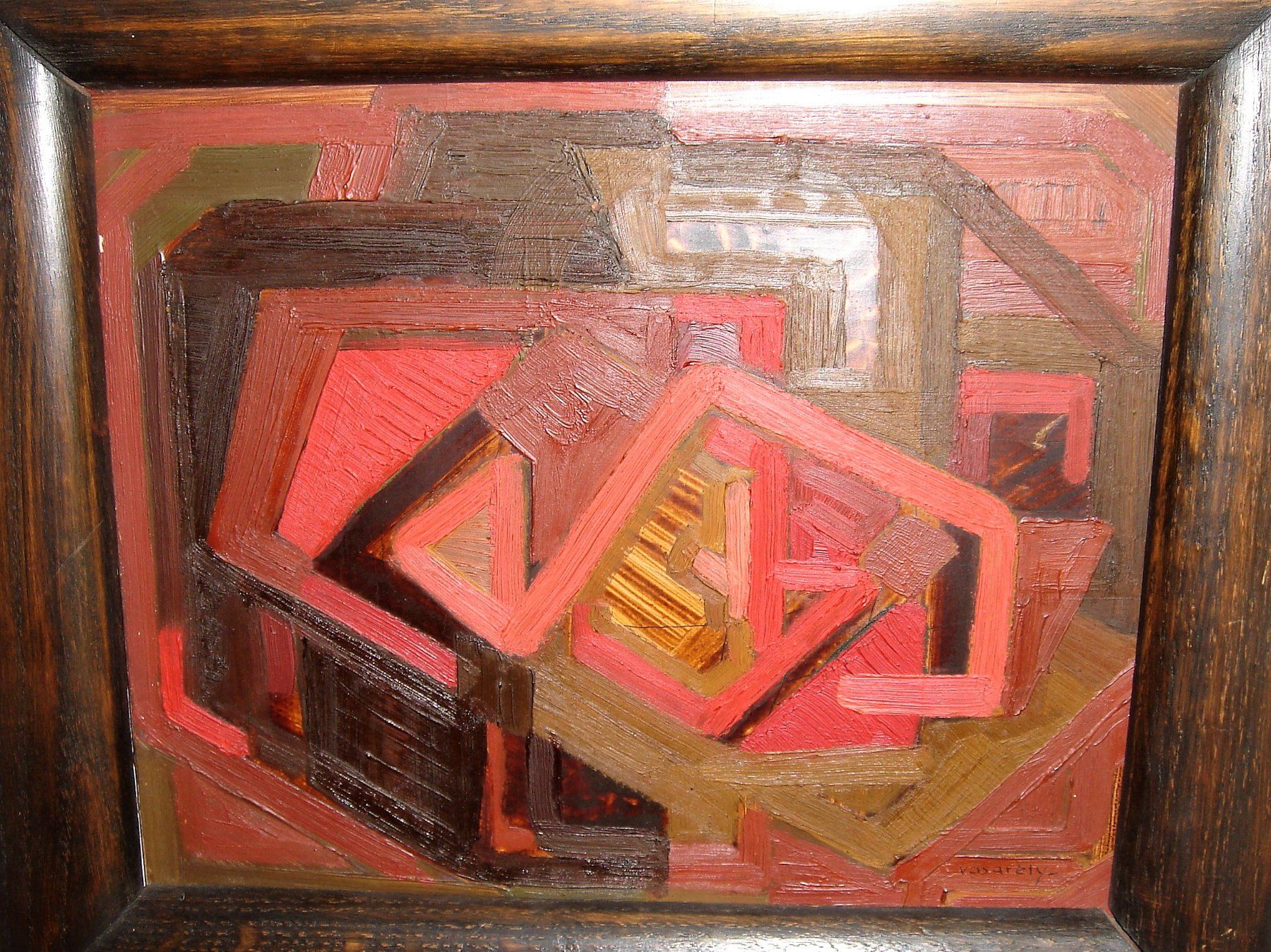 Dipinti: Victor Vasarely ORIGINAL Öl Gemälde – Usato da Nidau venduto da timber-wolf 3