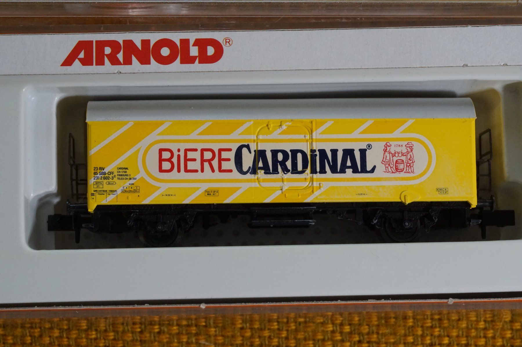 Arnold Modellini di ferrovie: BIERE CARDINAL Kühlwagen ARNOLD Spur N – Usato da Gränichen venduto da iknow 1