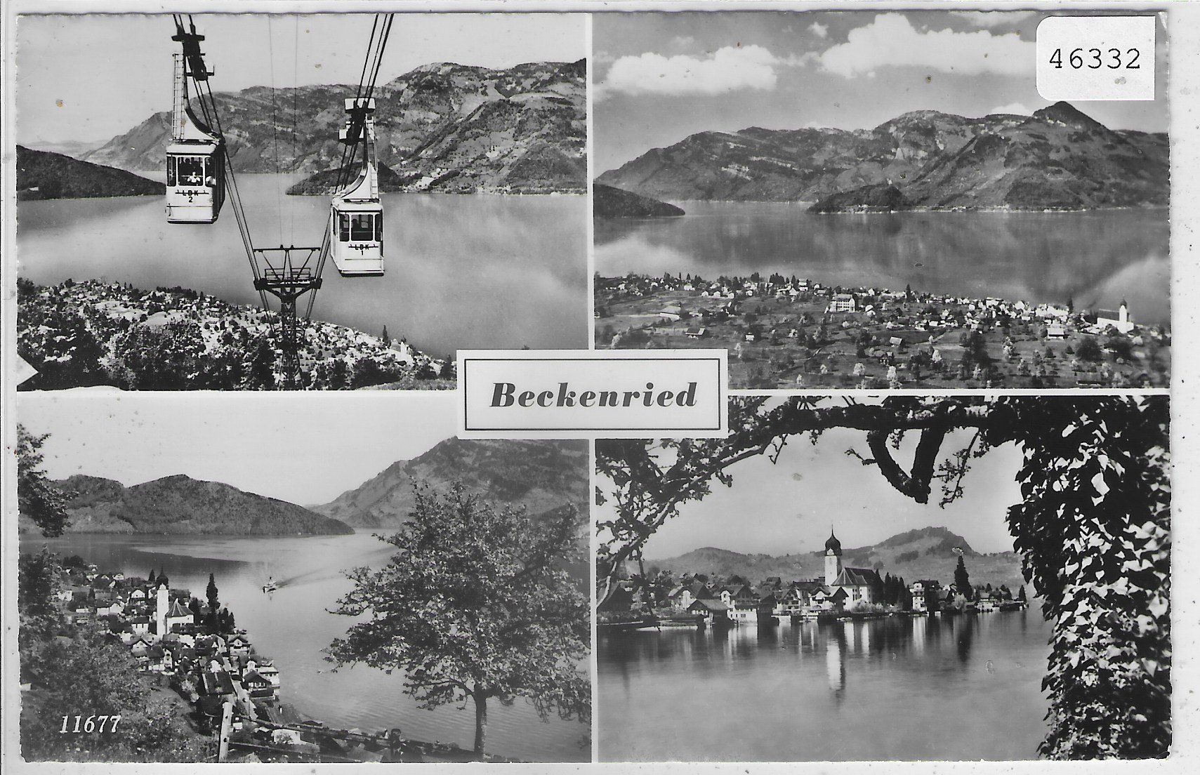 Cartoline postali: Beckenried - Seilbahn - Multiview – Usato da Ettingen venduto da Kartenplanet