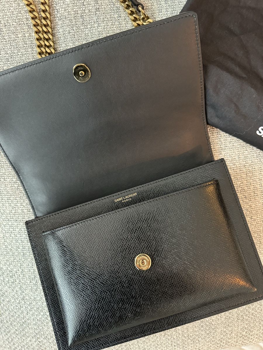 Saint Laurent Borse da donna: YSL Saint Laurent Sunset Schwarz Gold – Nuovo (secondo la descrizione) da Urdorf venduto da alnalo 3