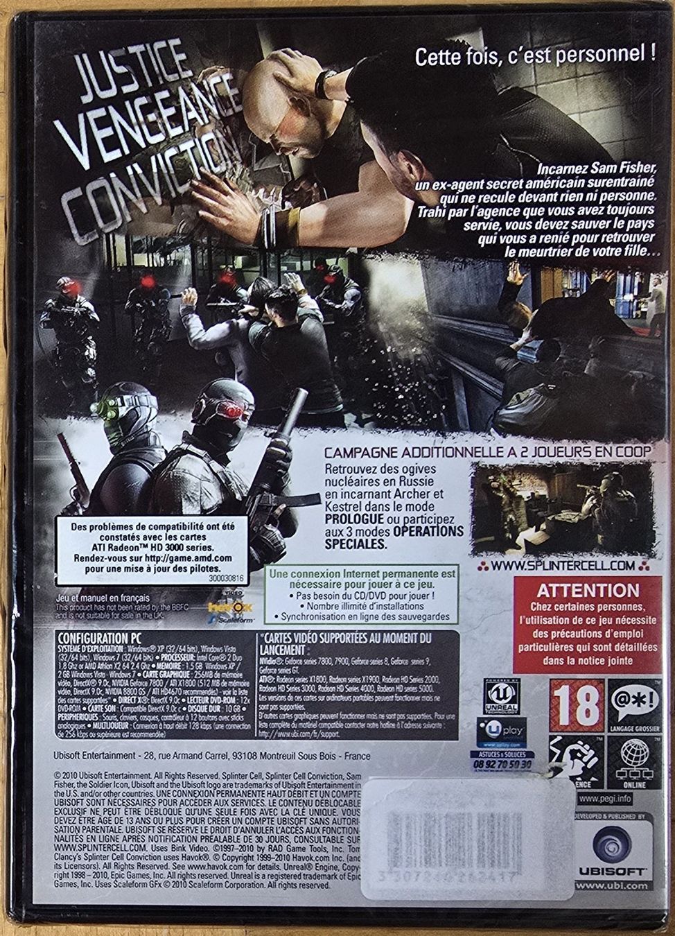 Microsoft Giochi: PC : Splinter Cell - Conviction (Blister) – Nuovo e nell'imballaggio originale da Froideville venduto da xXSebastienXx 1
