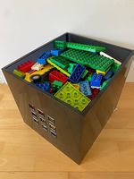 Grosse Box Lego Duplo Bausteine mit Fahrzeugen, ABC, Zahlen