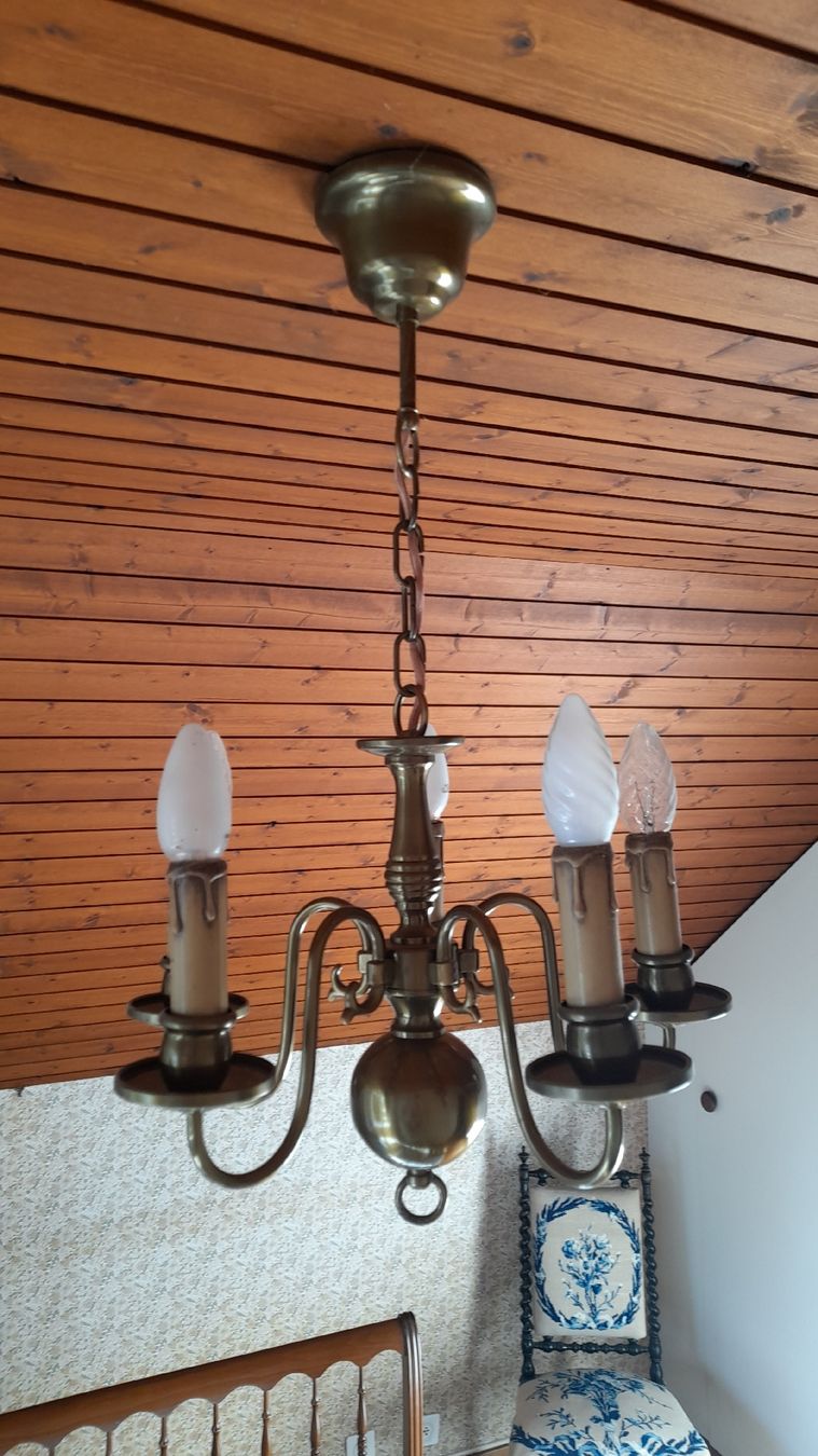 Kronleuchter & Deckenlampen: Lustre en métal - Vintage – Gebraucht aus Bussigny von Zabeth1030