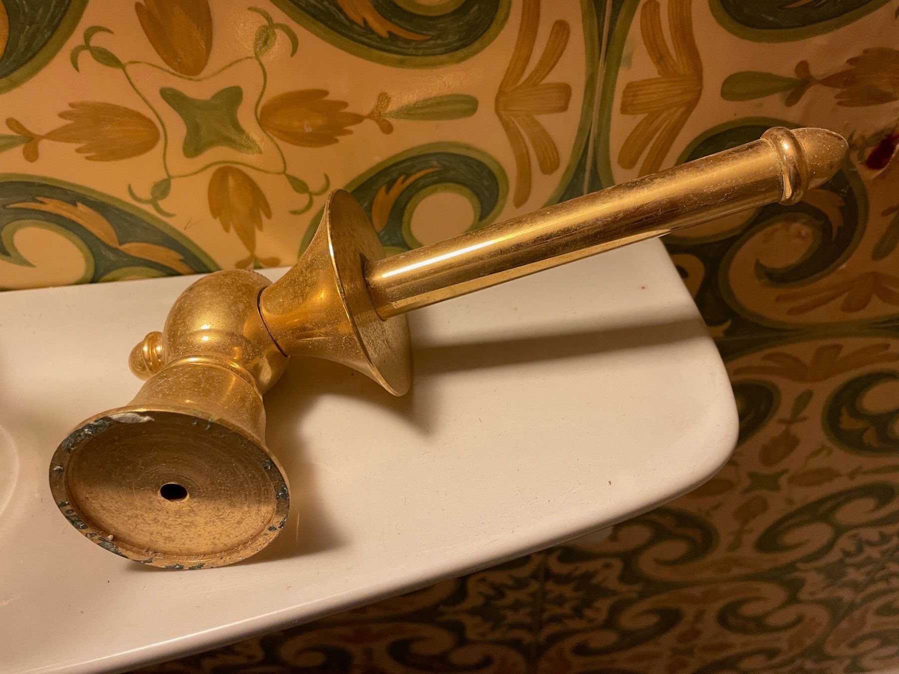 Supporti a parete: Orient Express WC Rolle Reserverollenhalter, echt vergoldet – Usato da Herrenschwanden venduto da Katja71 1