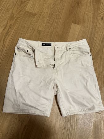 Zara Herren Sommer-Shorts, Beige, Grösse 32 - Top Zustand