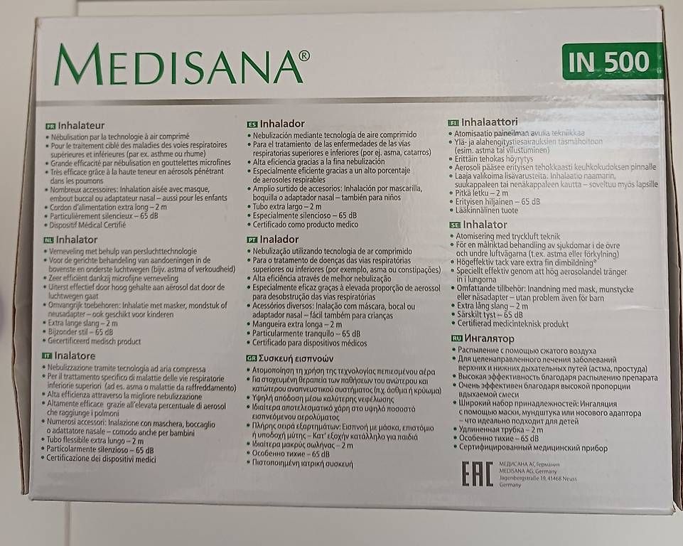 Attrezzature mediche: INHALATOR  MEDISANA – Usato da Zürich venduto da roman87788 4