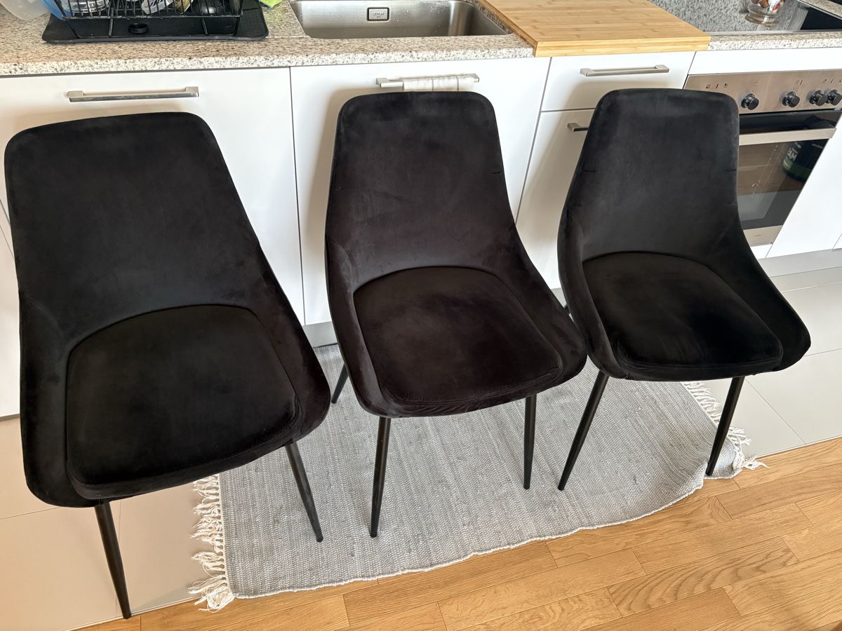 Chaises: 3 chaises en tissu – D'occasion à Plan-les-Ouates par pat_xfr8