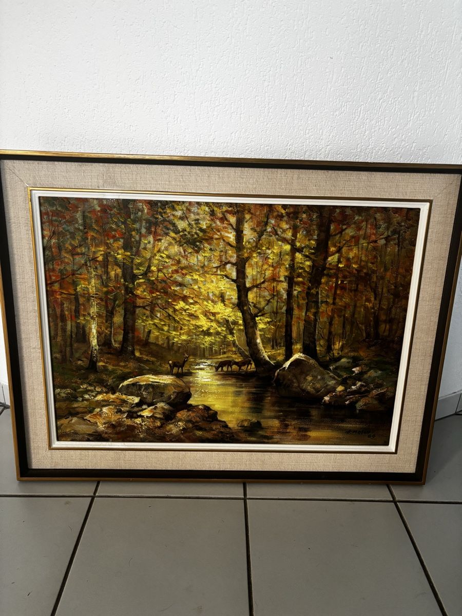 Dipinti: Toile signée H.Moser – Usato da reconvilier venduto da michtouf