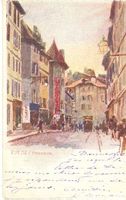 Genève - Rue de Cornavin - Litho + 1904