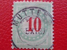 Portomarke: Nr.18AK mit Vollstempel von MUTTENZ BL, K: 40.-
