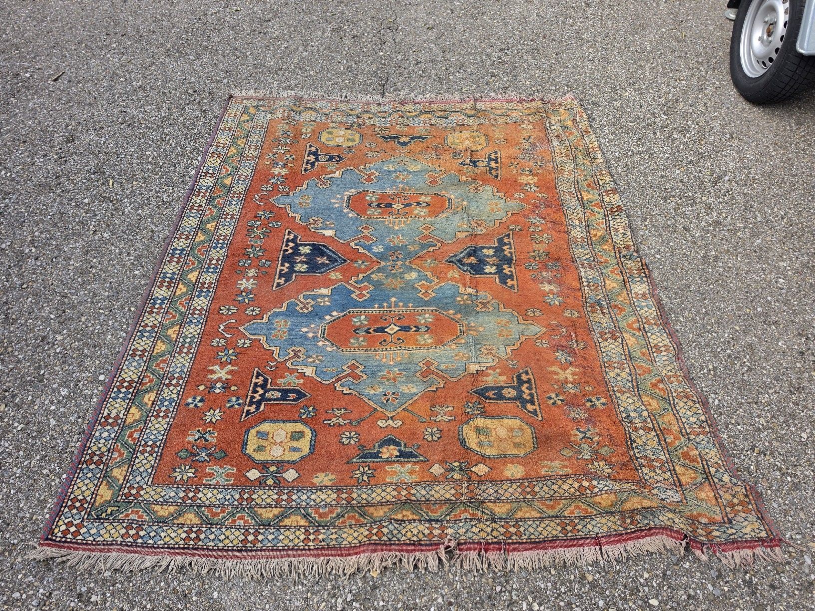 Tappeti: Orientteppich handgeknüpft rot blau  – Usato da Mettlen venduto da elios0888