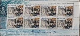 Briefmarken General Suworow Alpenüberquerung 1799 posrfrisch