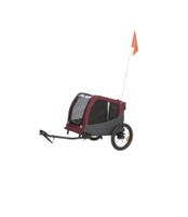 Hundeanhänger für Fahrrad rot grau guter Zustand gebraucht