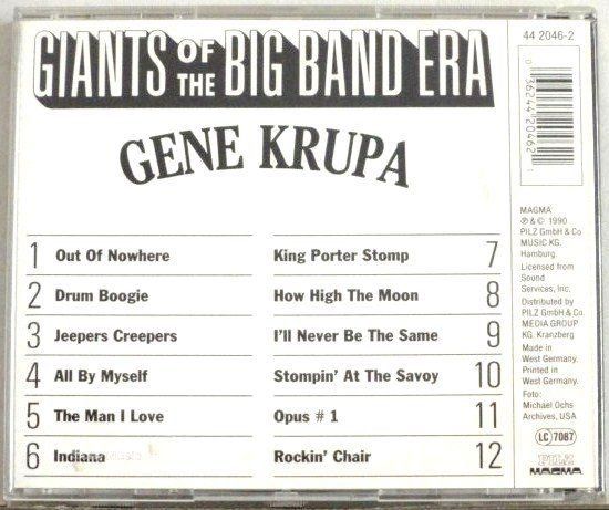 CD: Gene Krupa - include "How High the Moon" – Usato da Unterbch venduto da uqliv 1