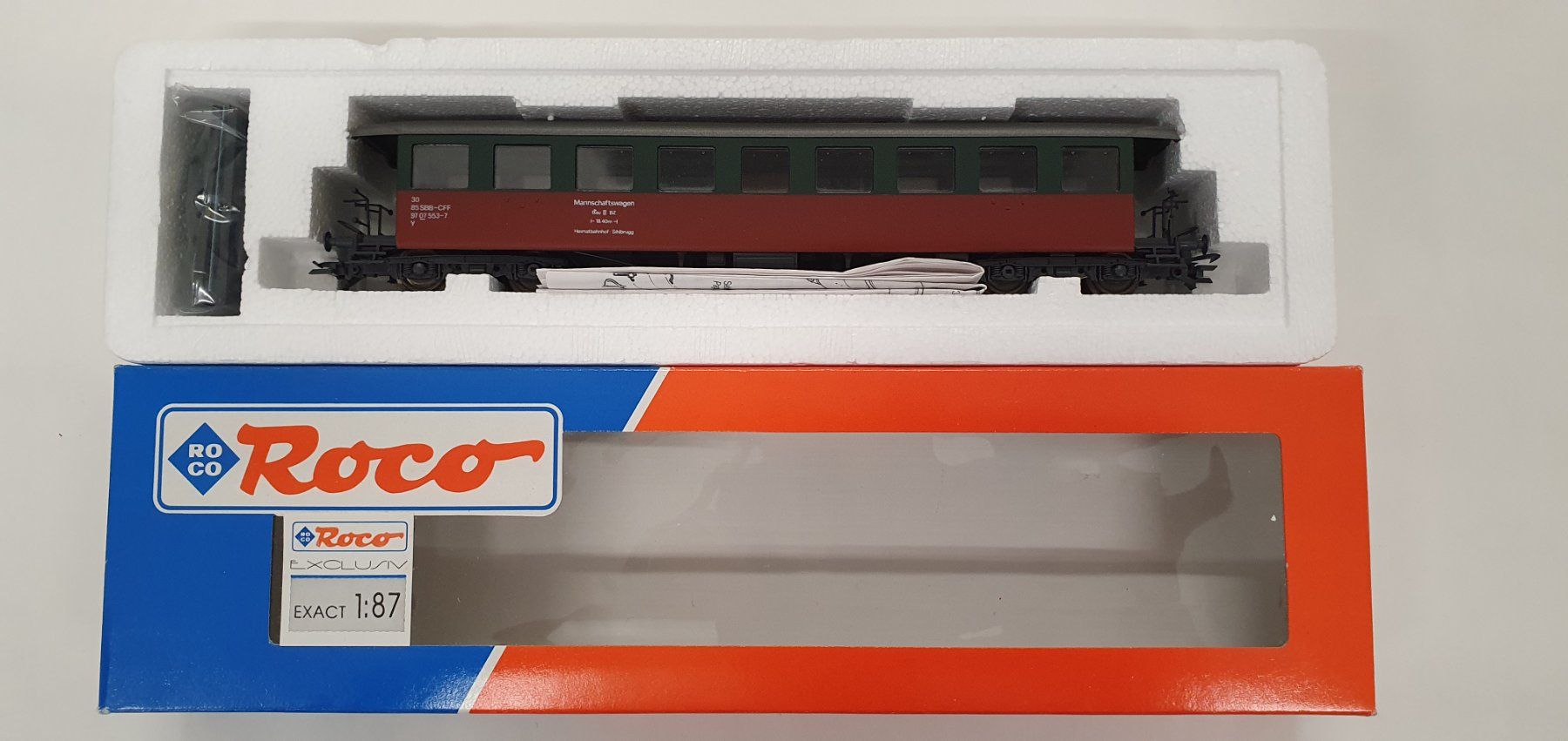 Modelleisenbahnen: RUCO / Roco 15034 SBB Y Mannschaftswagen – Neu und originalverpackt aus Würenlos von jub_nd5j
