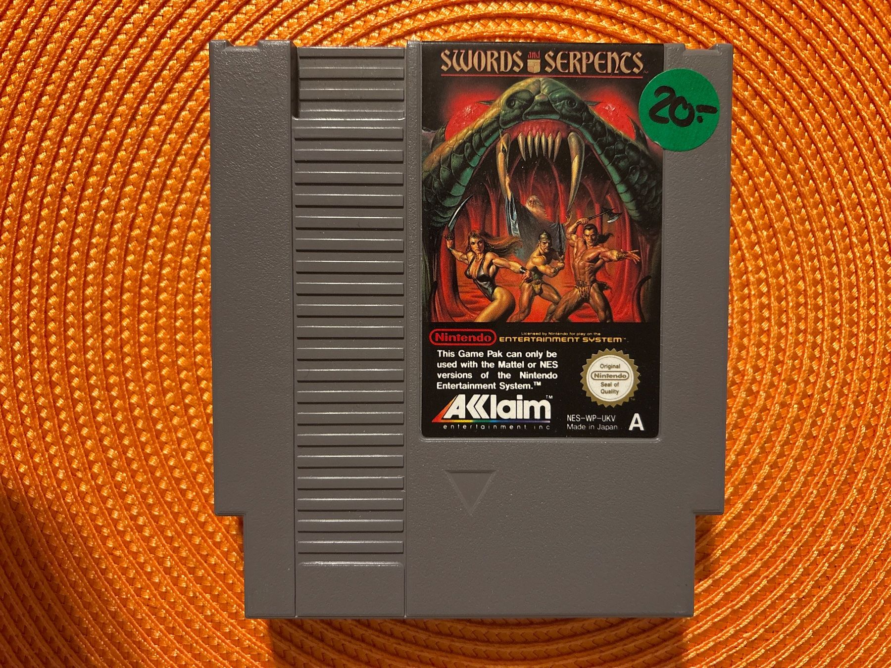 Nintendo Giochi: SWORDS AND SERPENTS - Super Nintendo NES – Usato da Zürich venduto da hiddentreasures_zh