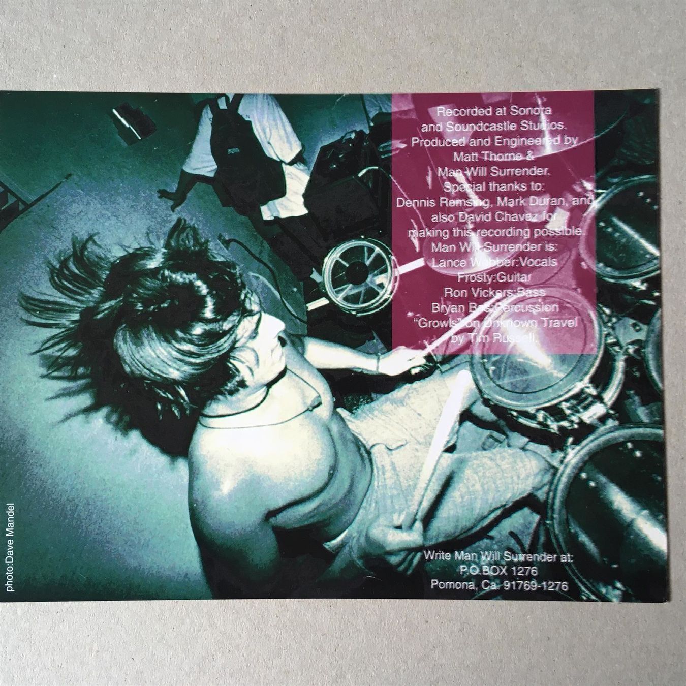 Dischi in vinile: Man Will Surrender – Instrument 12" US Hardcore Emo Punk – Usato da Berneck venduto da rye7778 2