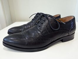 Melvin & Hamilton Brogues Leder Schuhe schwarz – EU 38
