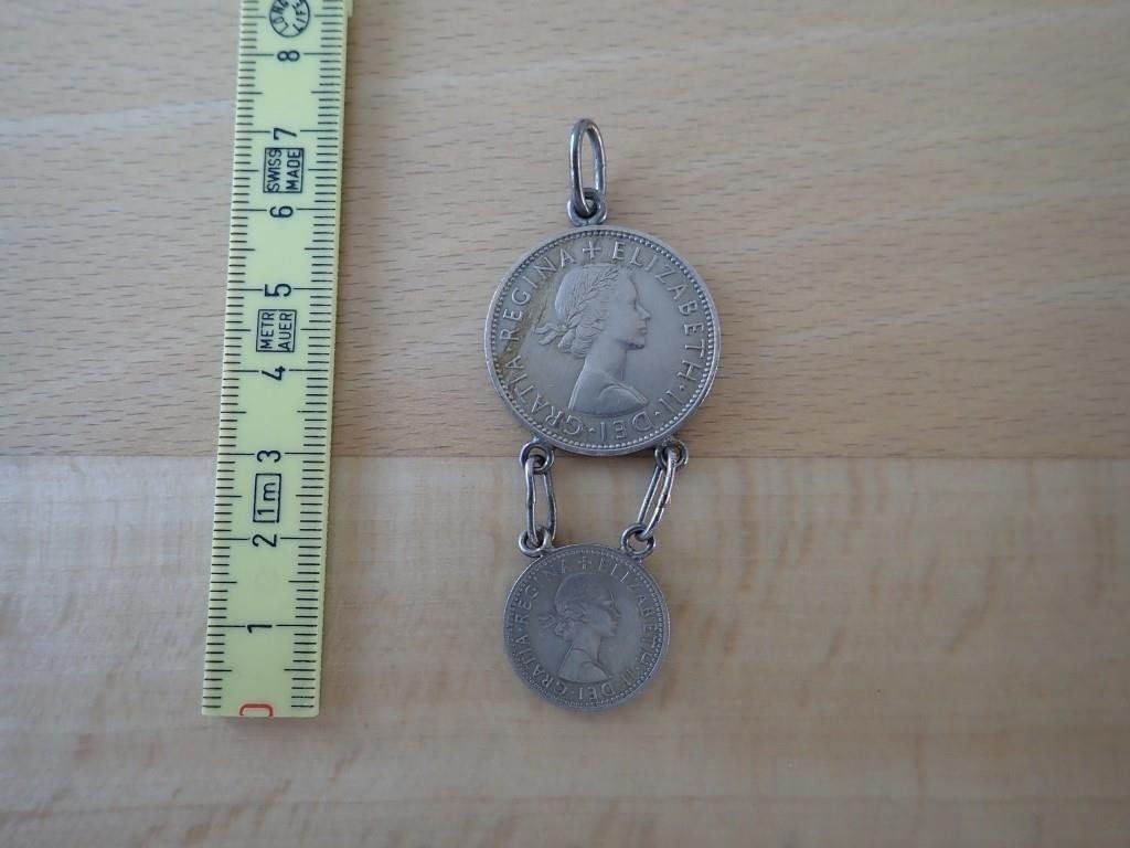 Ciondoli: Anhänger 2 Shillings / 6 Pence 1961 – Usato da Galgenen venduto da Marc98 1
