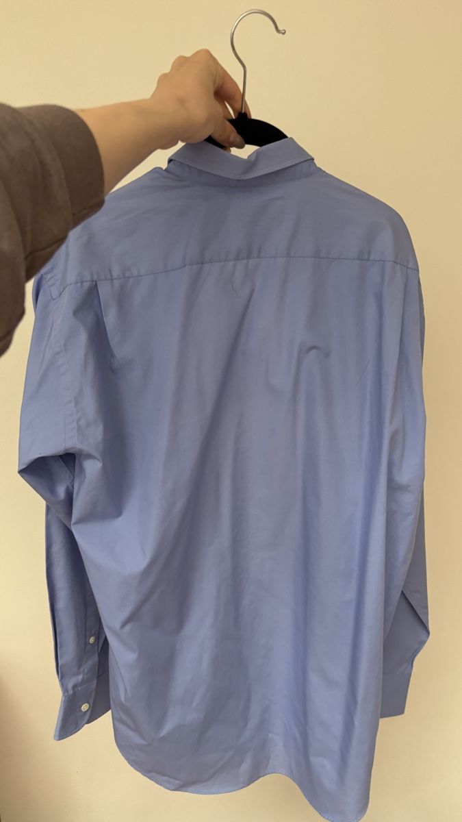 Saint Laurent Camicie: Vintage YSL Hemd oversized, blau – Usato da Bern venduto da kue_db29 4