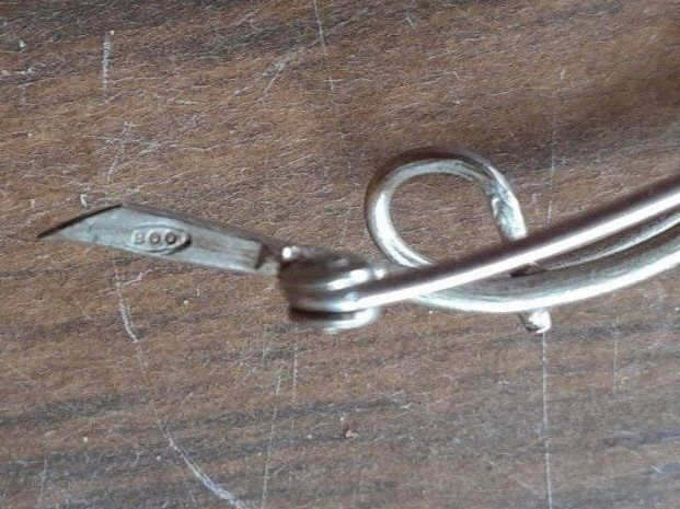 Spille & Fermagli: Brosche Silber Koralle – Usato da Mörschwil venduto da antiksalon21 8
