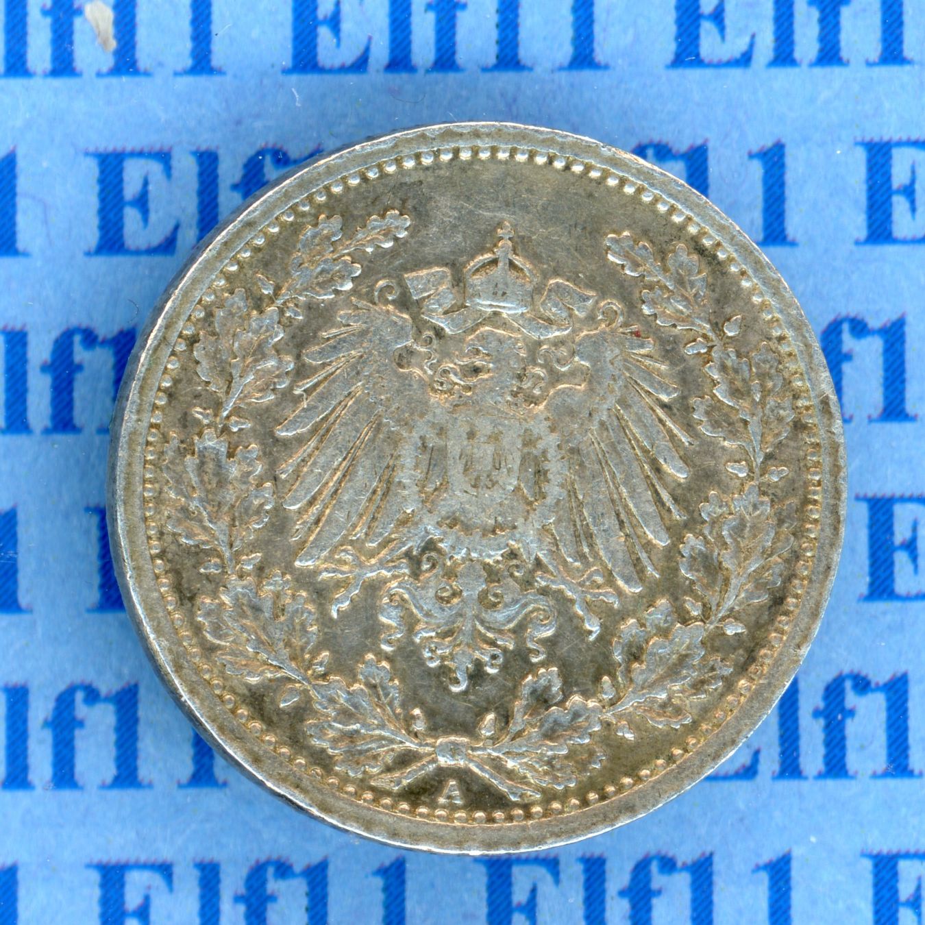 Tutti le monete: DEM___0.50 1913A vz 1/2 Mark – Usato da Widnau venduto da Elf11 1