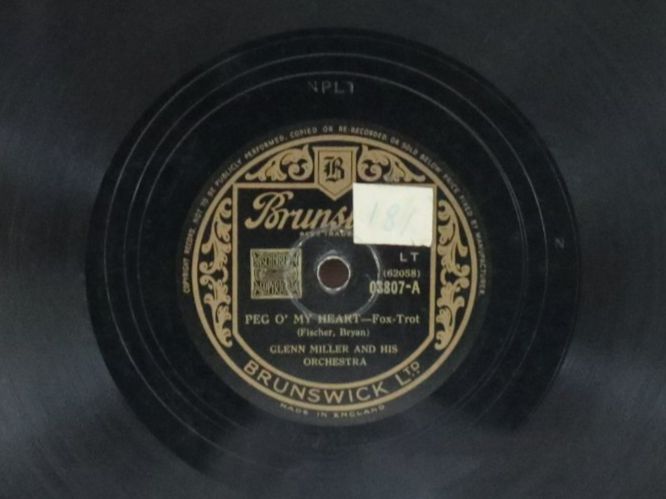 Schallplatten: Schellack Glenn Miller Peg O' My Heart / Moonlight Bay – Gebraucht aus Eschenbach SG von Astalavista 2
