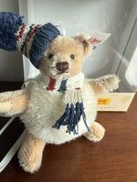 Steiff Teddybär Schneeball Ornament 11 cm mit Mütze und Scha