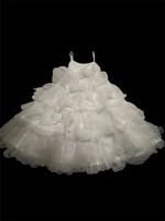 Mädchen Festkleid Prinzessin Kleid weiss Gr. 114 (6A)