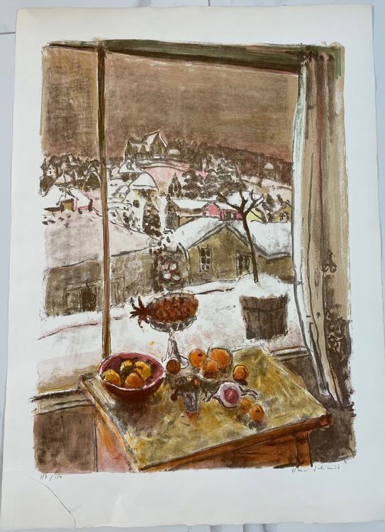 Henri Schmid Grosse Lithographie (1924-2009) 2