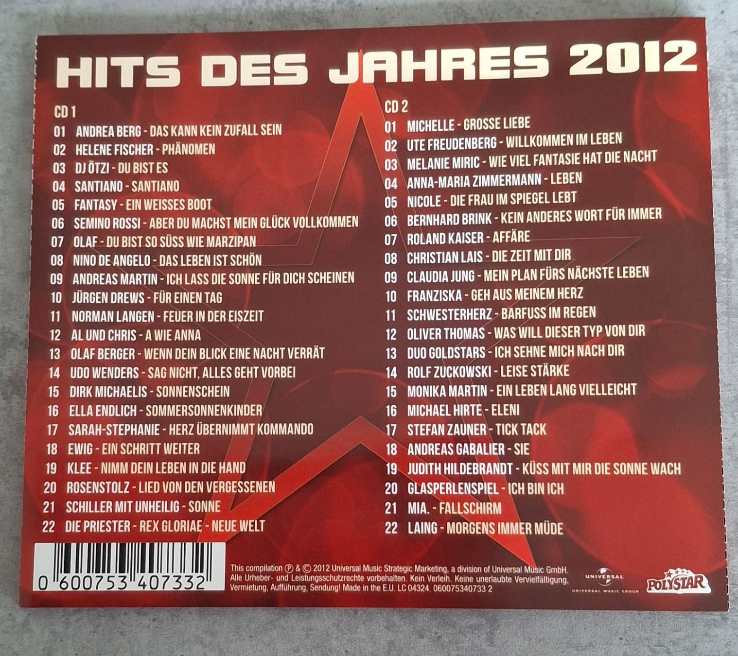CDs: Hits des Jahres 2012 - Schlagerhits – Gebraucht aus Reinach BL von Chela04 1