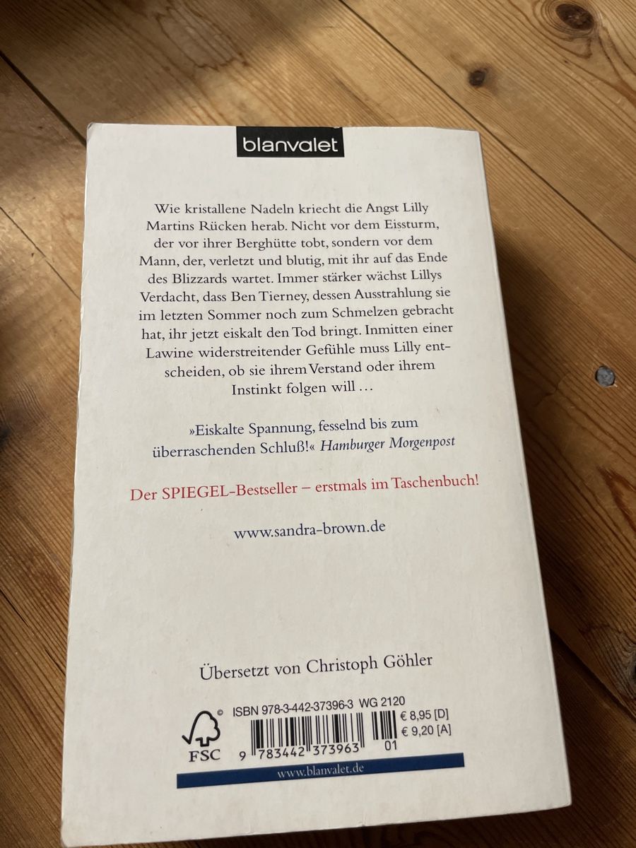 Libri: Sandra Brown Eisnacht Thriller – Usato da Anglikon venduto da Sternli180 1