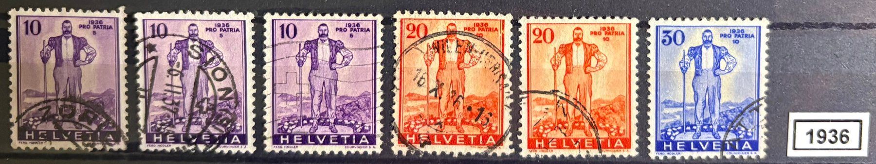 Tutti i francobolli: Timbres suisses 1936 Pro Patria – Usato da Lausanne venduto da Cabessa
