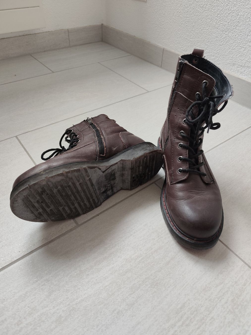 Mustang Scarpe da donna: Stiefeletten Mustang Leder – Usato da Bernhardzell venduto da rajuhe 2