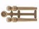 Lego Dark Tan Minifigure, Utensil Wand, 2 on Sprue 5 Stück
