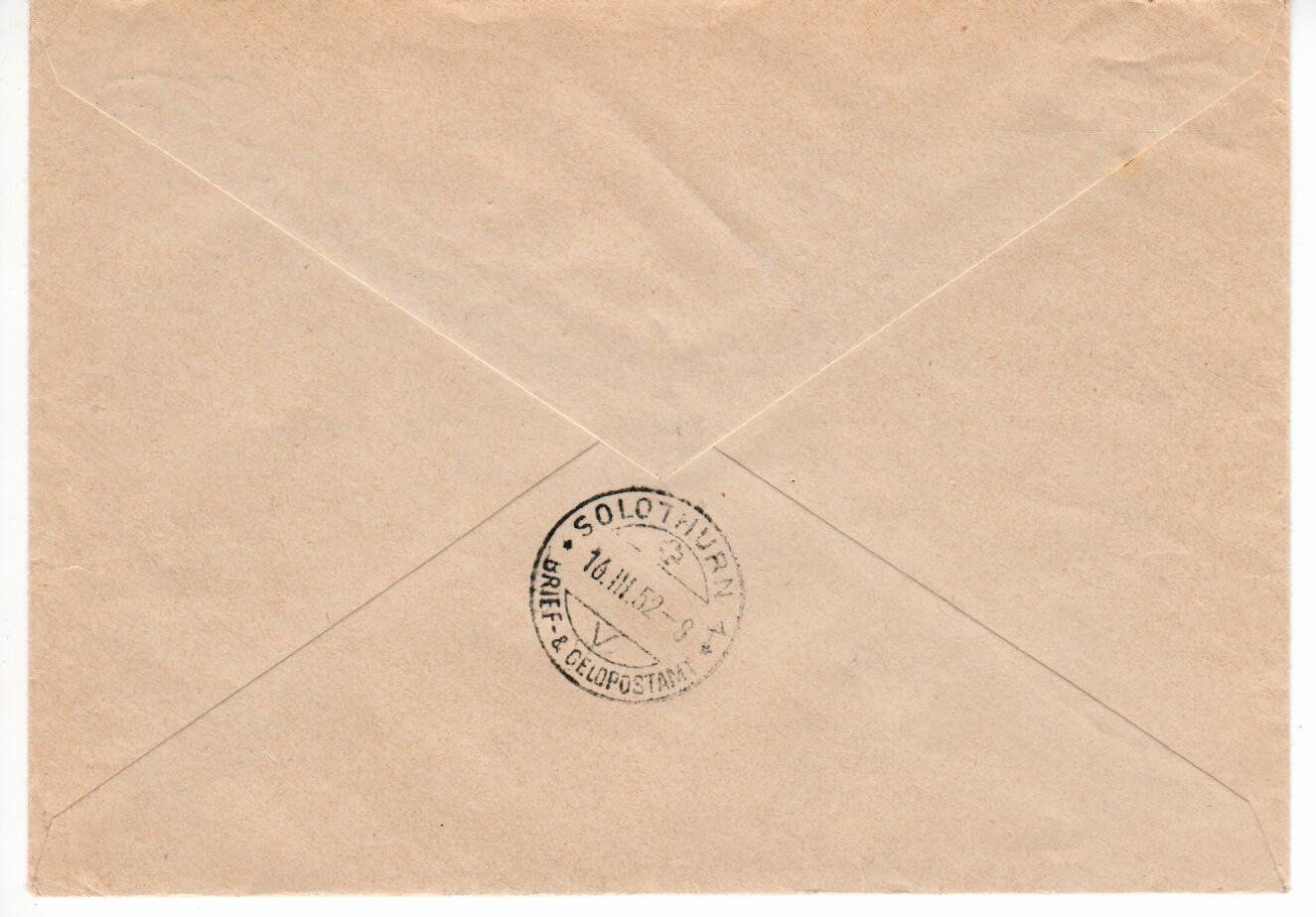 Tous les timbres: R - Brief dringlich - Olten - Solothurn 1952 – D'occasion à Wolhusen par Curver9 1