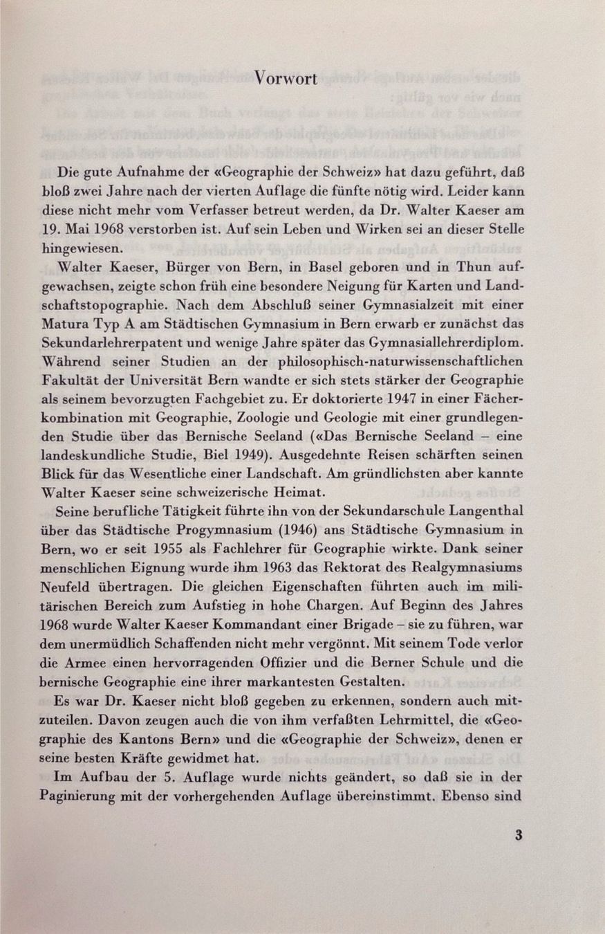 Libri: Kaeser Walter, Geographie der Schweiz – Usato da Sarnen venduto da Livres 2