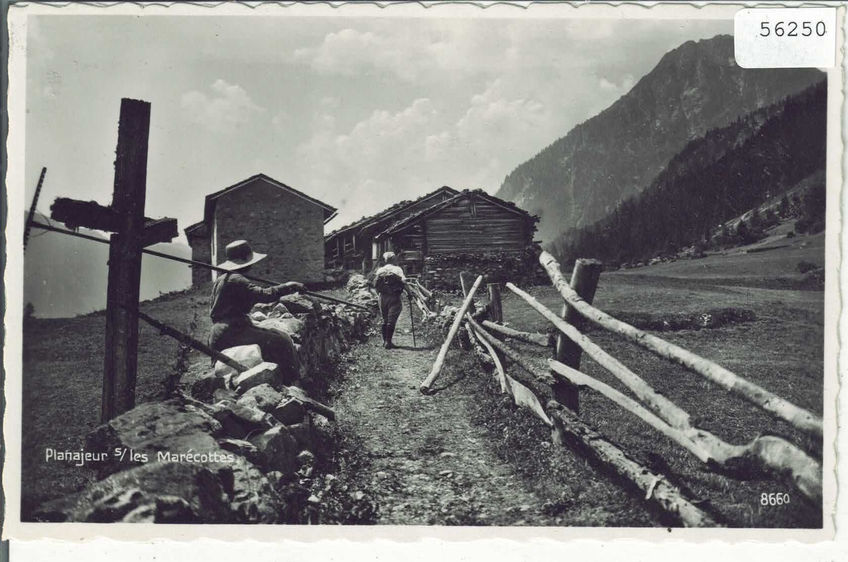 Cartoline postali: Planajeur s/ les Marecottes - animee – Usato da Ettingen venduto da Kartenplanet